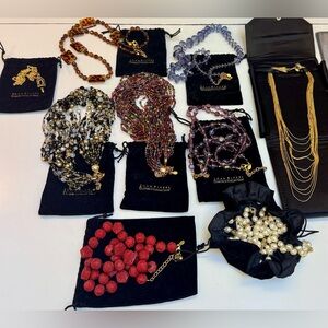 Joan Rivers vintage 90s 10pc Lot Chunky Necks Collection-Cinnabar-Glass-pearls